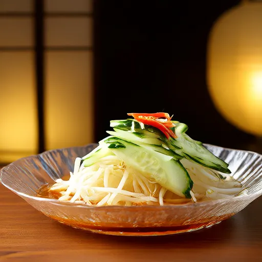 日式涼拌豆芽與小黃瓜