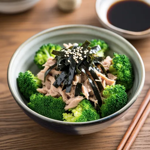 Broccoli and Tuna with Salted Kombu