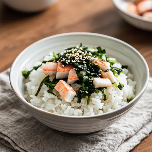 Crab Stick and Salted Kombu Mixed Rice