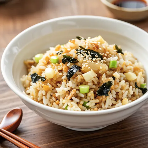 Daikon and Chirimenjako Seaweed Fried Rice