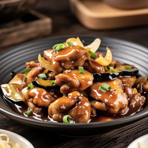 Garlic Ponzu Stir-fried Chicken and Eggplant