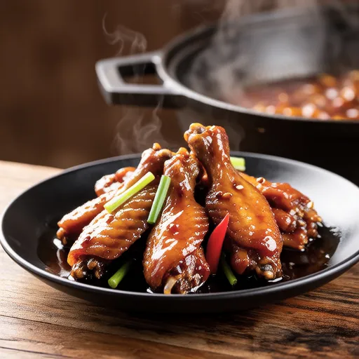 Braised Spicy and Sweet Chicken Wings
