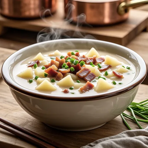 Taro and Bacon Soup Stew