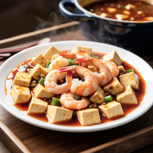Shrimp Mapo Tofu without Doubanjiang