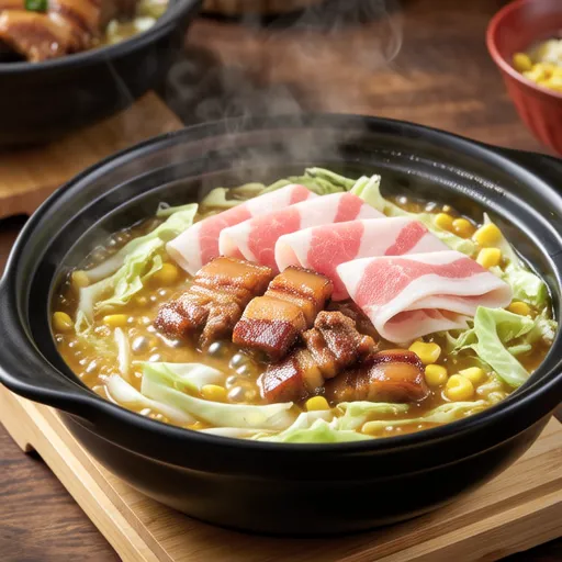 Miso Butter Hot Pot with Cabbage