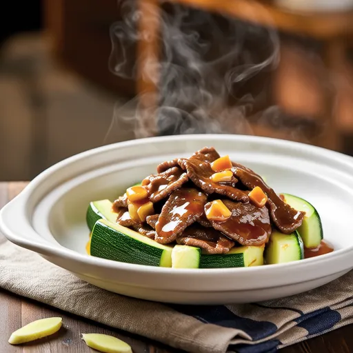 Beef and Zucchini Stir-fry with Oyster Sauce