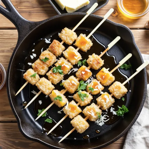 Cheese Rice Cake Skewers