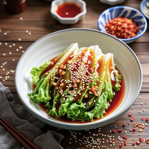 Korean Lettuce Salad (Sangchu Geotjeori)