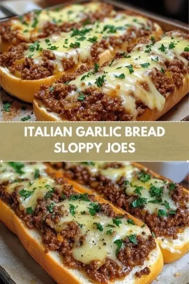 Italian Garlic Bread Sloppy Joes