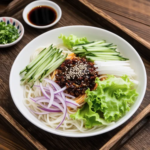 Tray Makguksu (Cold Buckwheat Noodles)