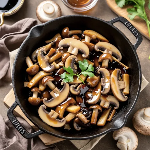 New Burdock and Mushroom Balsamic Stir-fry