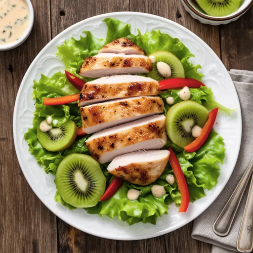Grilled Chicken and Kiwi Salad
