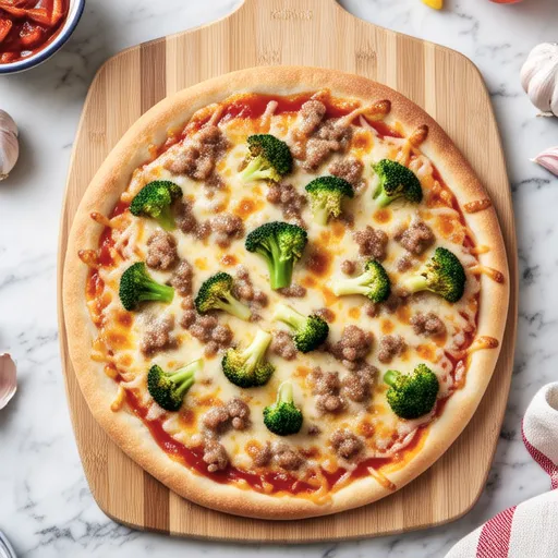 Korean Rice Cake Egg Pizza