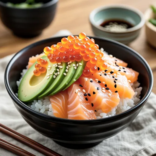 Simple Avocado Salmon Rice Bowl