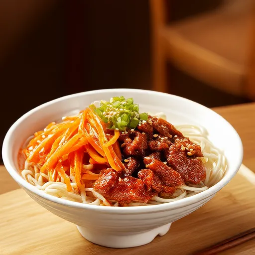 Beef and Kimchi Mixed Noodles