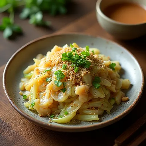 야채 볶음 아침 식사