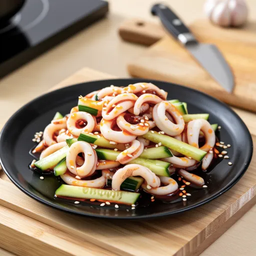 Squid and Cucumber Vinegar Salad