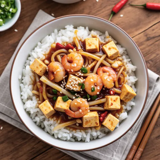 Yubu Bean Sprout Rice Bowl