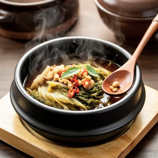 Braised Napa Cabbage with Perilla and Doenjang