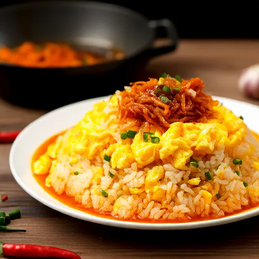 Risotto fritto con tonno e kimchi