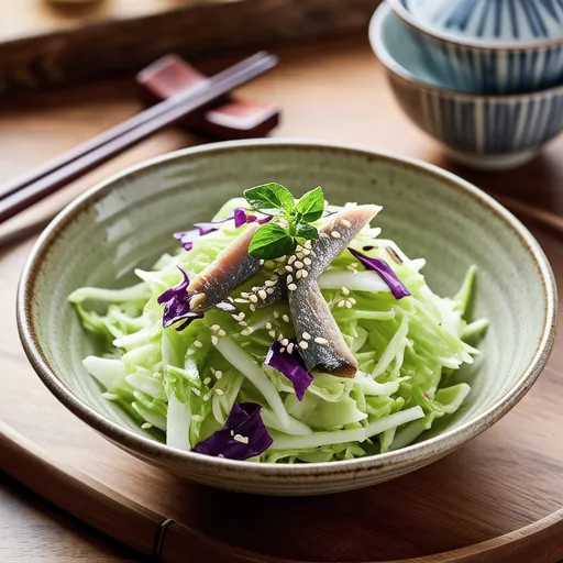 Spring Cabbage and Shirasu Ume Salad