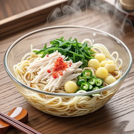 Cold Ume and Chicken Mixed Noodles
