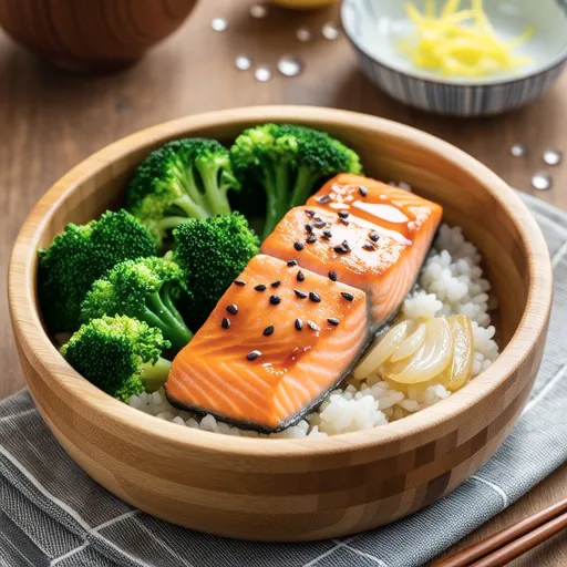Romanesco and Salmon Butter Steamed Dish