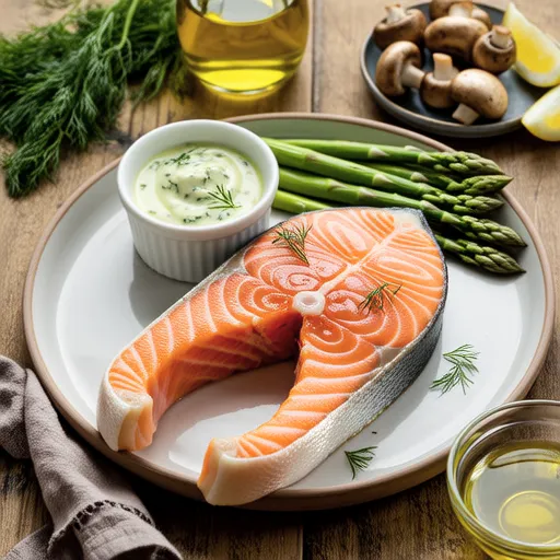 Salmon Steak with Refreshing Tartar Sauce