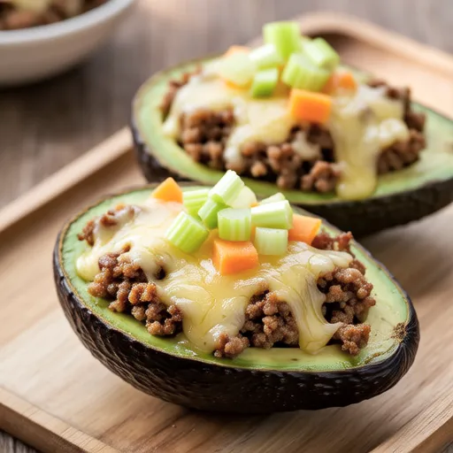 Avocado Meat Gratin