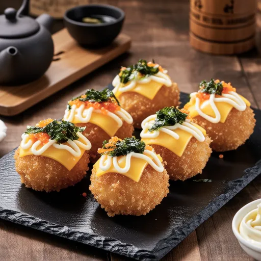 Crispy Rice Flour Takoyaki