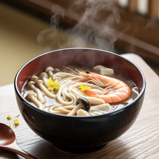 Enoki and Egg Clear Soup