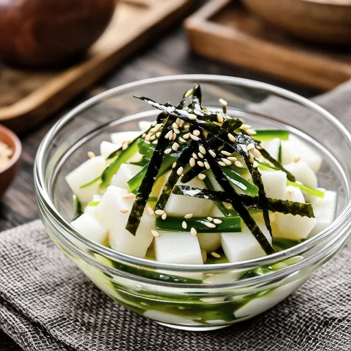 Nozawana and Nagaimo with Salted Kombu