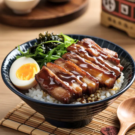 Chashu Rice Bowl with Pork Belly