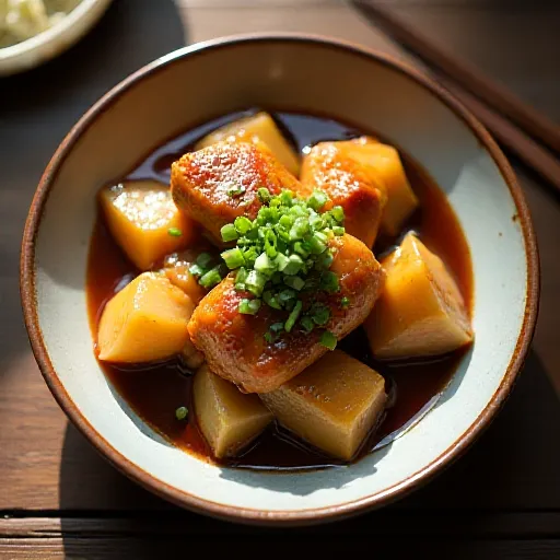 Chicken Thigh and Daikon Teriyaki Simmer