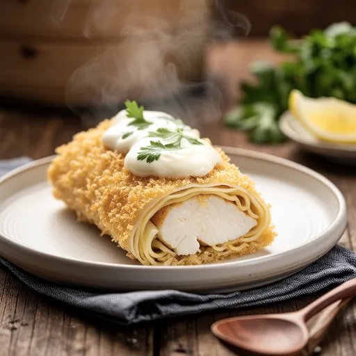 Rose Flounder Steak Tofu Roll