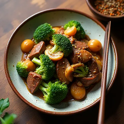 Broccoli and Beef Mustard Stir-fry