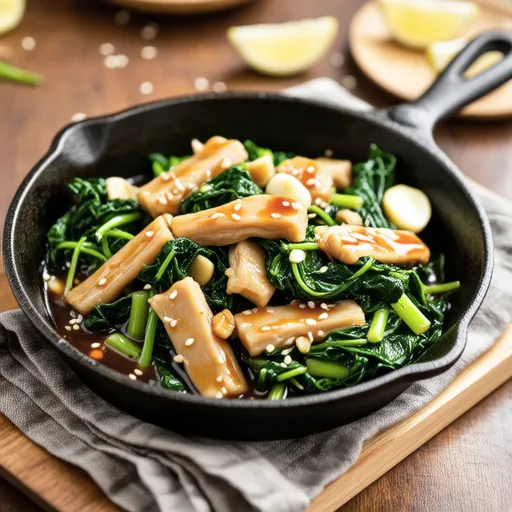 Sautéed Chicken Tenderloin and Cabbage with Ethnic Flavor