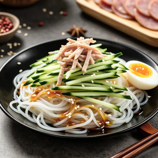 Chinese Jellyfish and Cucumber Vermicelli Salad