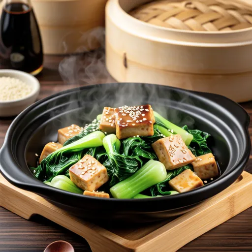 Stir-fried Bok Choy and Tofu