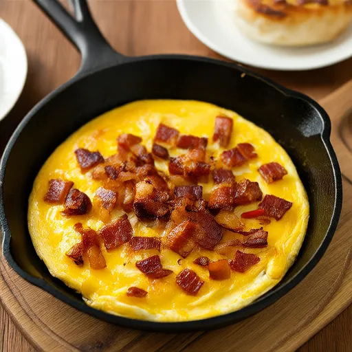 Bacon and Bell Pepper Omelette