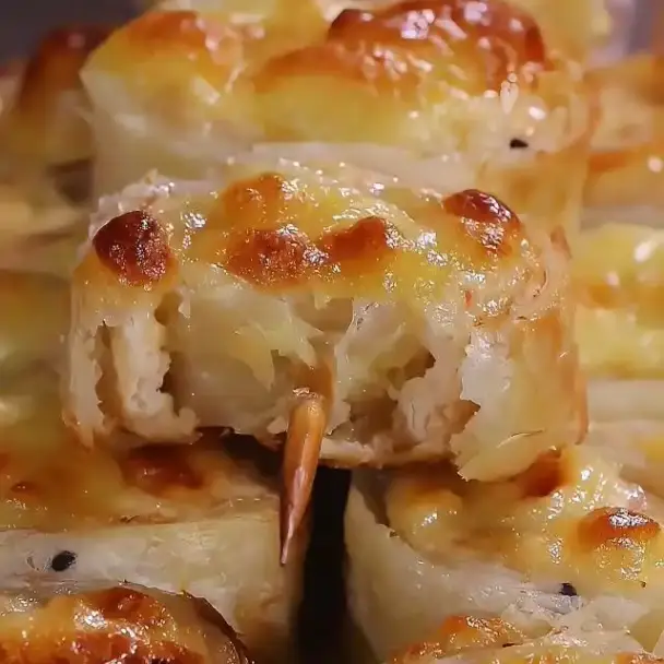 チキンとチーズのネギパンケーキ