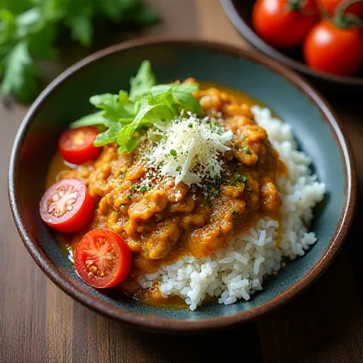 Japanese-Style Dry Curry with Miso Mackerel Can