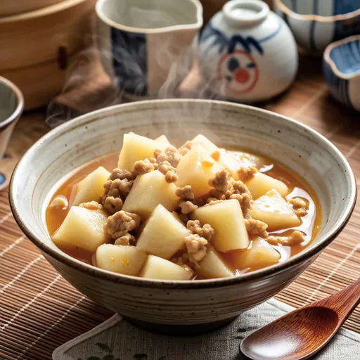 Winter Melon with Chicken Soboro Sauce