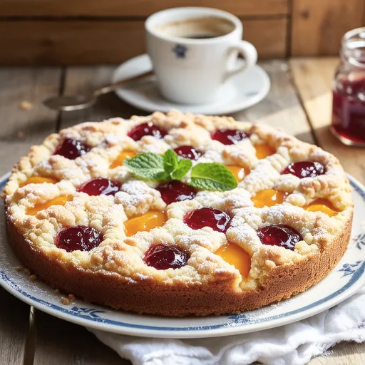 Jam Crumble Cake (Mamboss Bread)