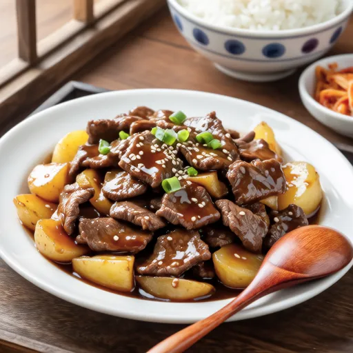 Korean-style Stir-fried Beef and Potatoes