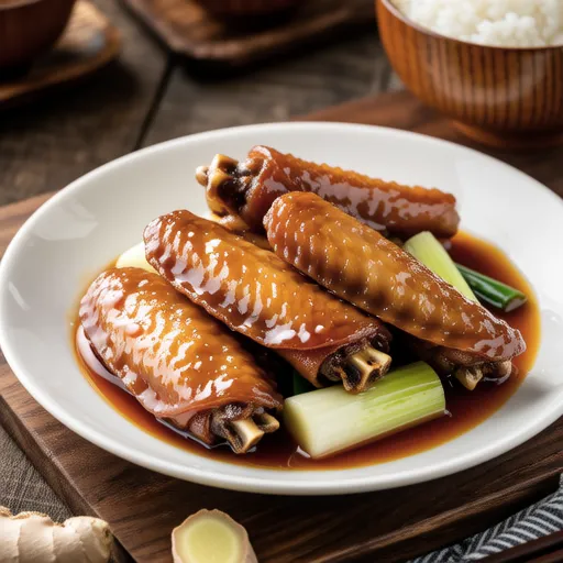 Braised Chicken Wings and Daikon