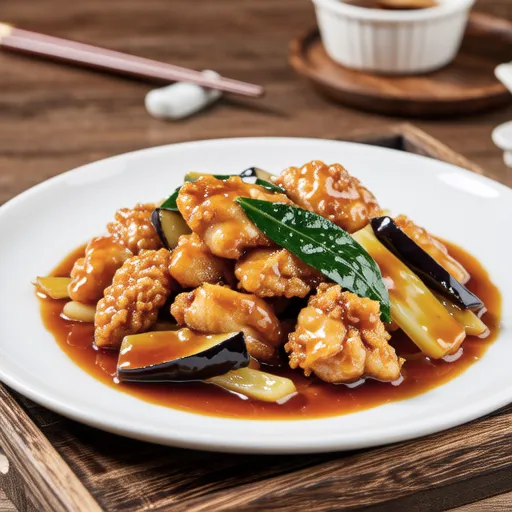 Chicken and Eggplant Sweet Vinegar Stir-fry