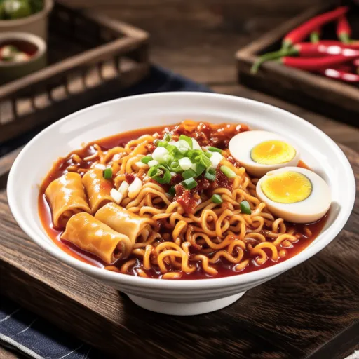 Rabokki (Korean Spicy Rice Cake with Ramen)