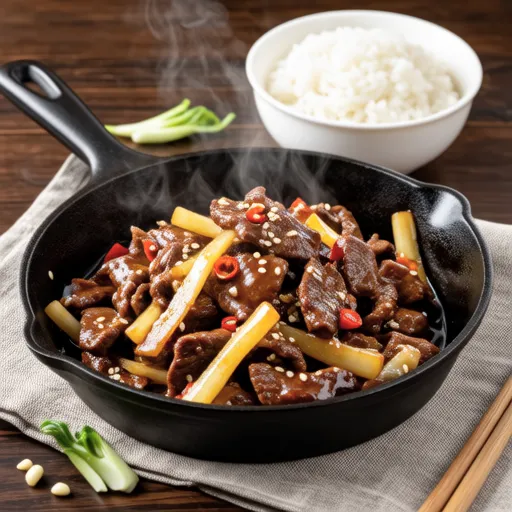 Spicy Stir-fried Beef and Daikon