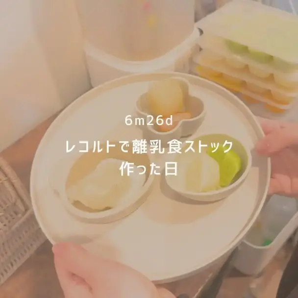 離乳食ストック（野菜と果物のピューレ）